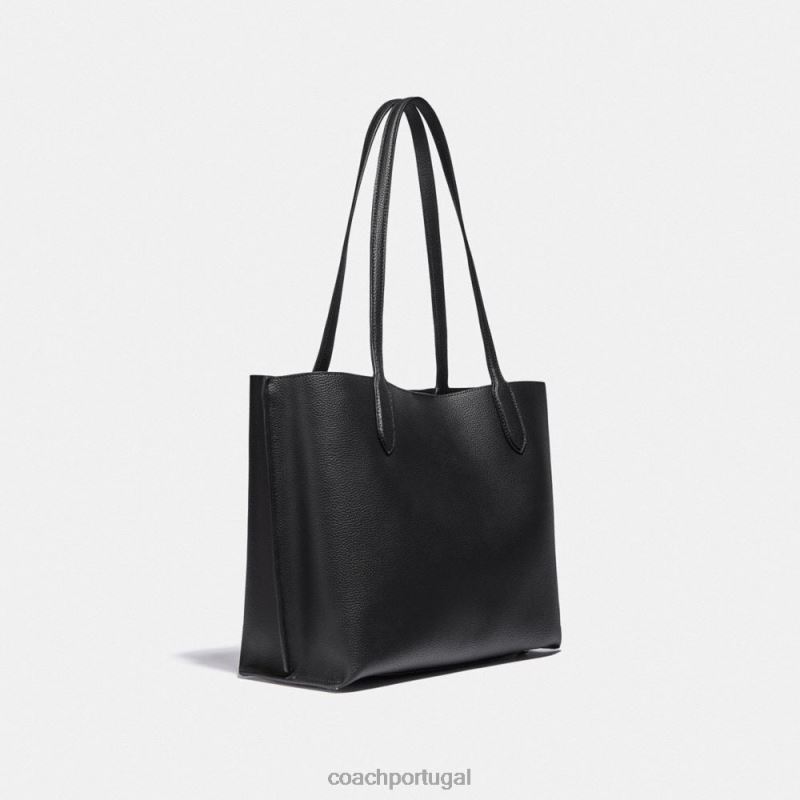 Coach mulheres bolsa de salgueiro b4/preto 6B20P303
