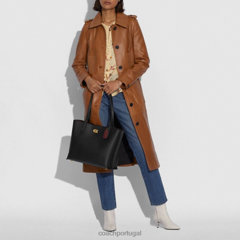Coach mulheres bolsa de salgueiro b4/preto 6B20P303