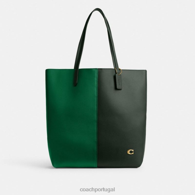 Coach mulheres bolsa nômade em colorblock b4/verde multi 6B20P301