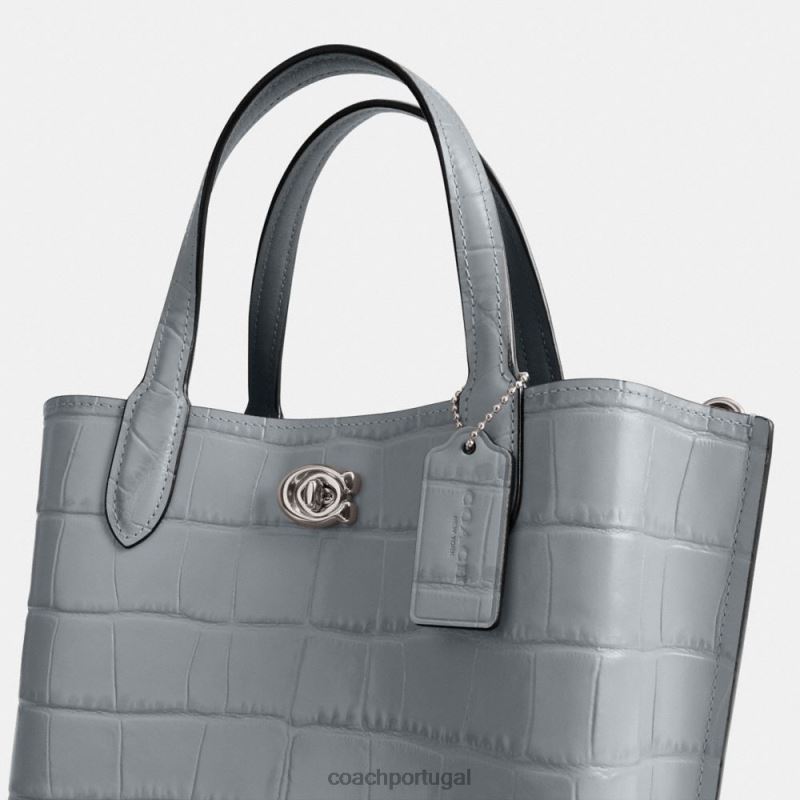 Coach mulheres bolsa salgueiro 24 lh/cinza azul multi 6B20P290