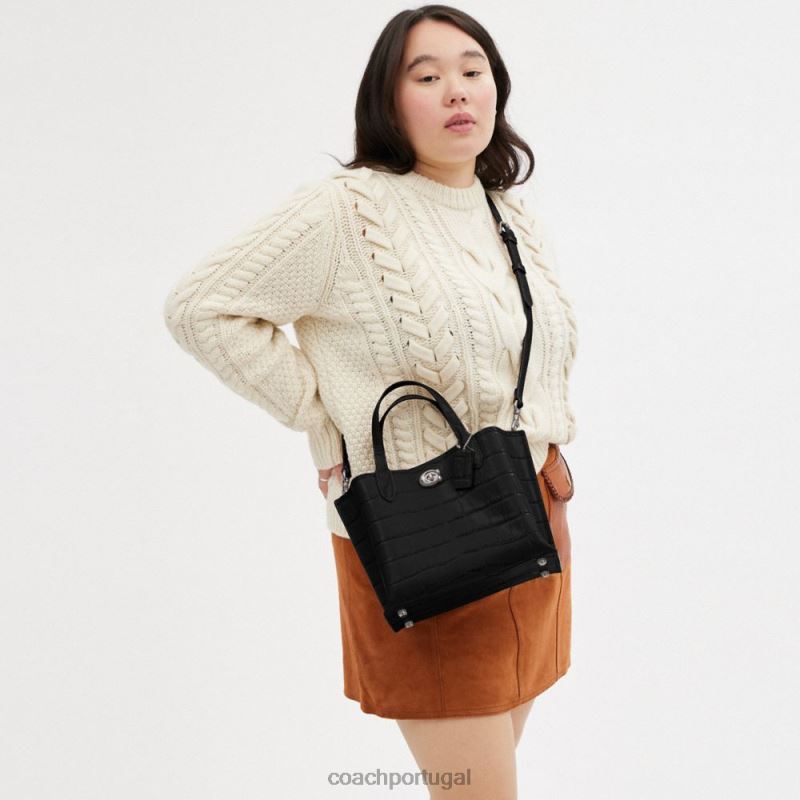 Coach mulheres bolsa salgueiro 24 lh/preto multi 6B20P287