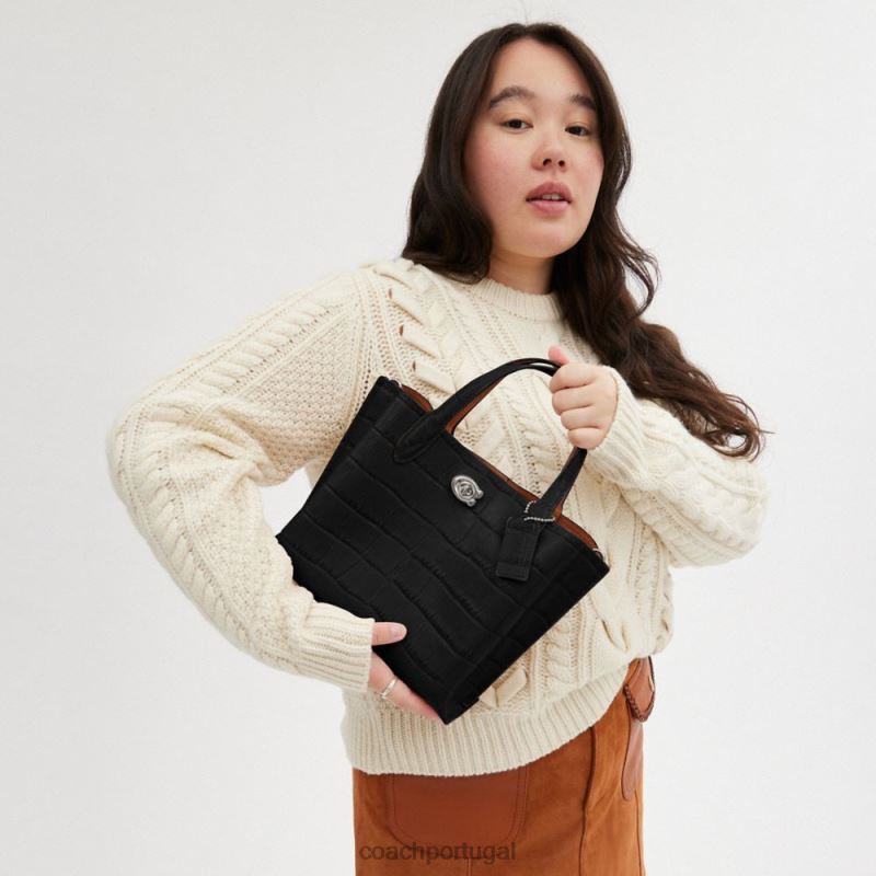 Coach mulheres bolsa salgueiro 24 lh/preto multi 6B20P287