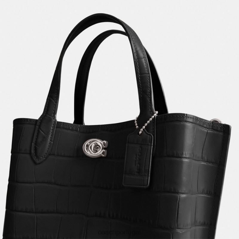 Coach mulheres bolsa salgueiro 24 lh/preto multi 6B20P287