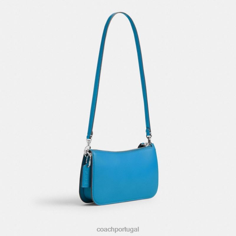 Coach mulheres bolsa tiracolo lil nas x drop penn folheto lh/lh/coelho montero azul 6B20P64