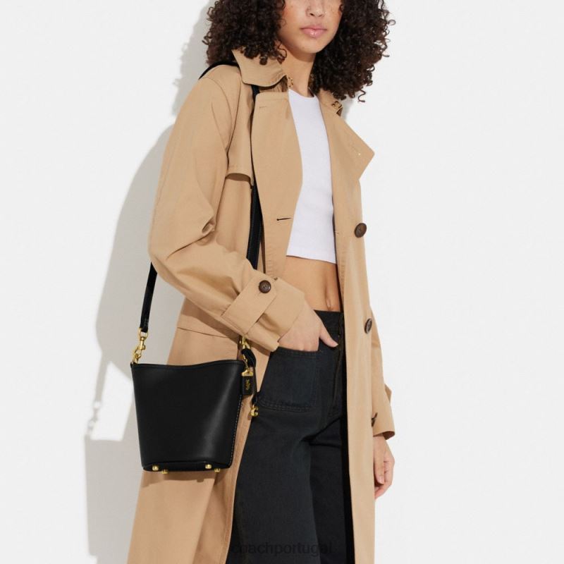 Coach mulheres bolsa bucket dakota 16 b4/preto 6B20P17