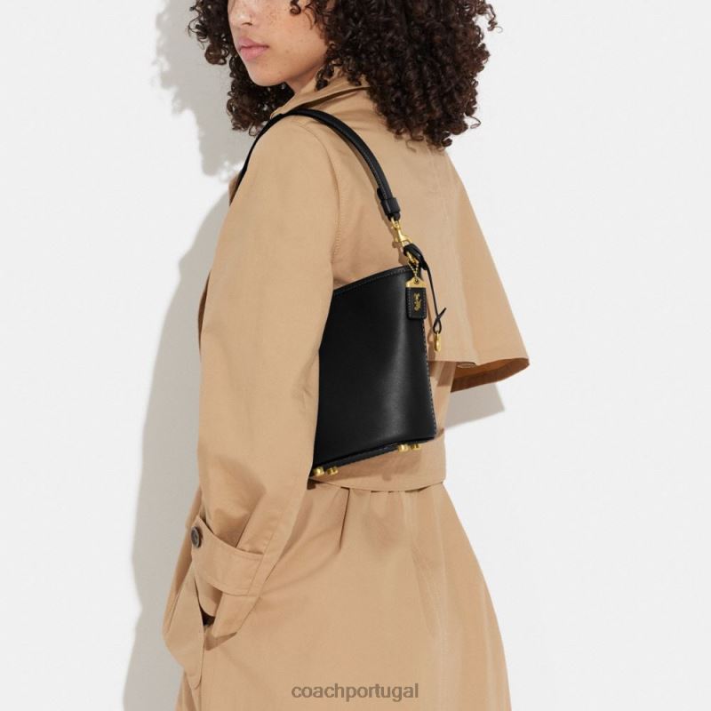 Coach mulheres bolsa bucket dakota 16 b4/preto 6B20P17