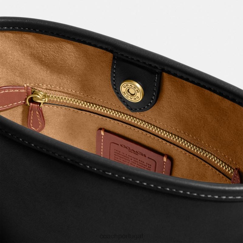 Coach mulheres bolsa bucket dakota 16 b4/preto 6B20P17