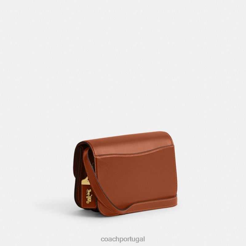 Coach mulheres bolsa ídolo b4/âmbar polido 6B20P47