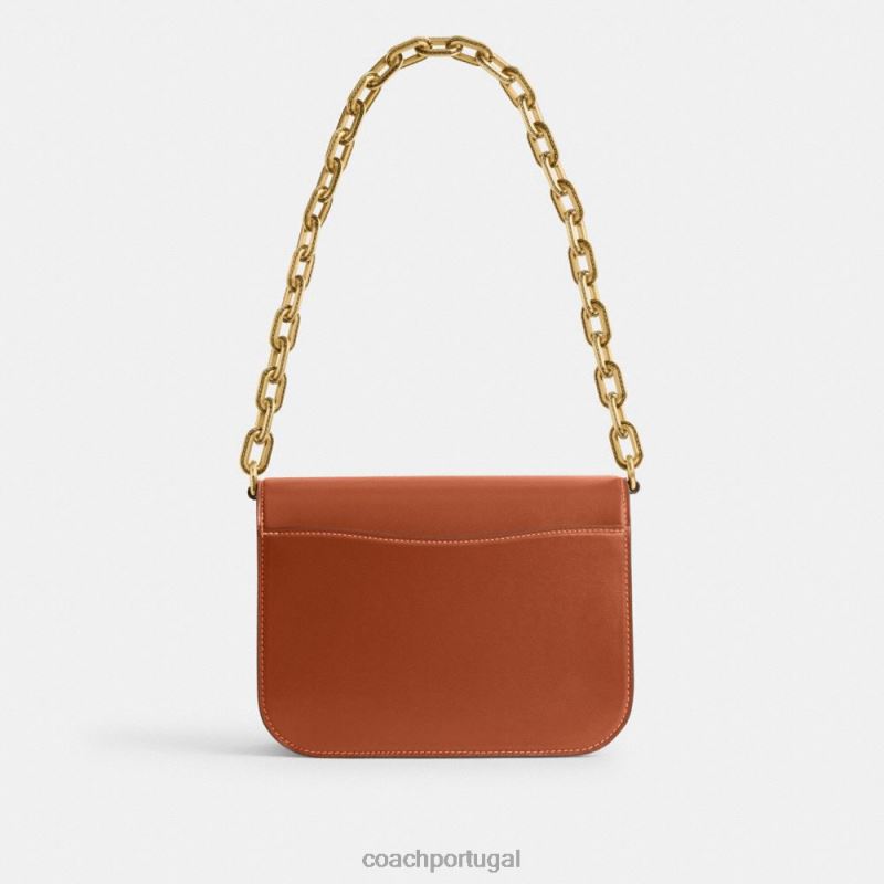 Coach mulheres bolsa ídolo b4/âmbar polido 6B20P47