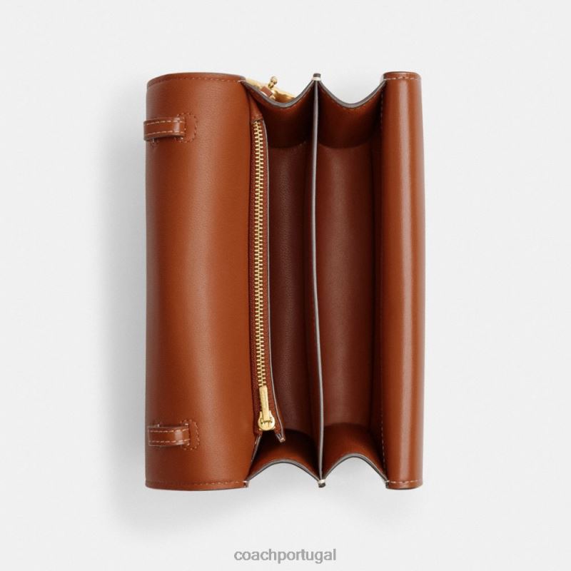 Coach mulheres bolsa ídolo b4/âmbar polido 6B20P47