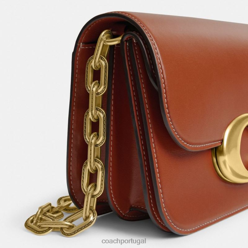 Coach mulheres bolsa ídolo b4/âmbar polido 6B20P47