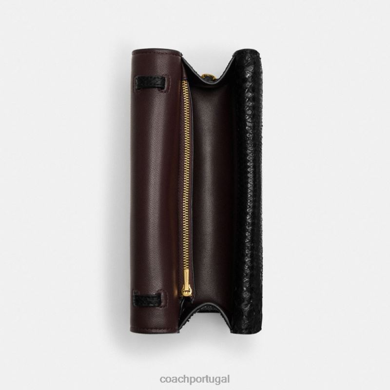 Coach mulheres bolsa idol 23 em python b4/preto 6B20P43