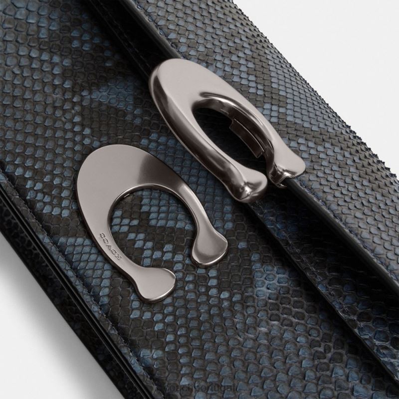 Coach mulheres bolsa idol 23 em python lh/jeans 6B20P45