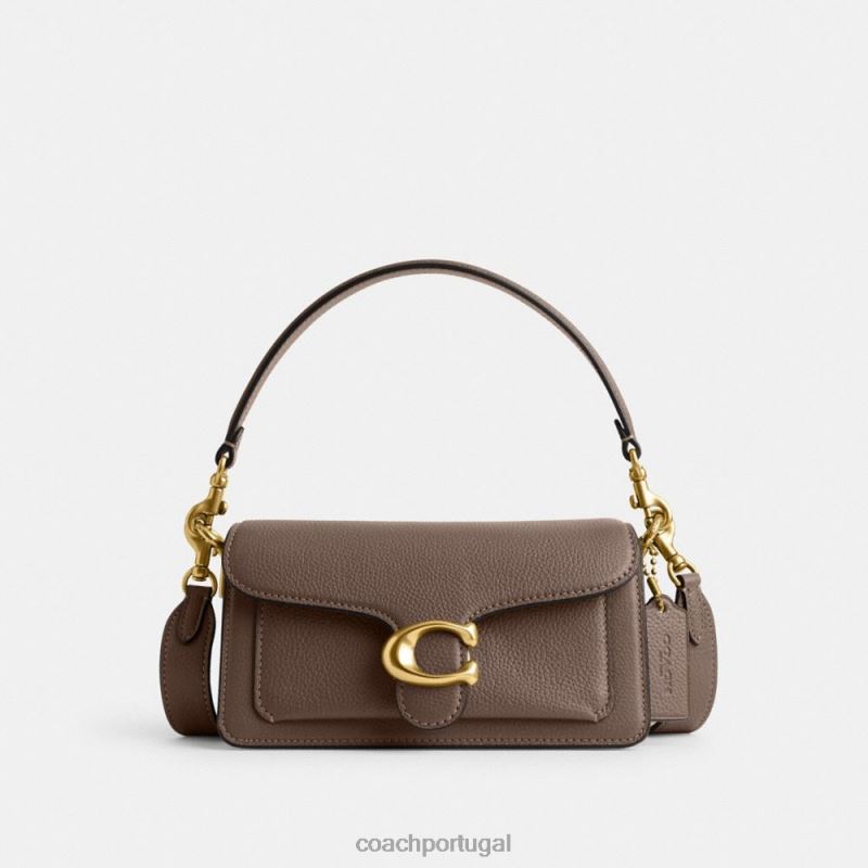 Coach mulheres bolsa de ombro malhada 20 b4/pedra escura 6B20P138