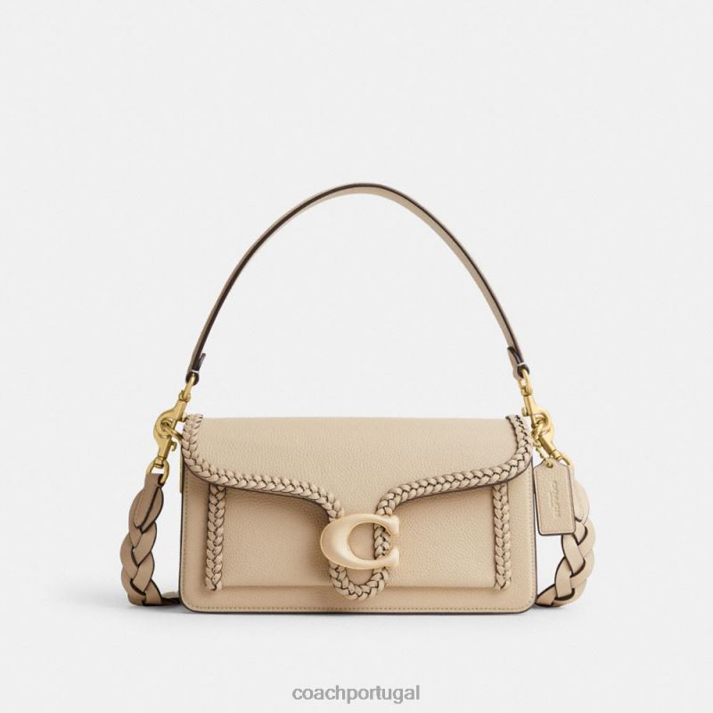 Coach mulheres bolsa de ombro malhada 26 b4/marfim 6B20P149