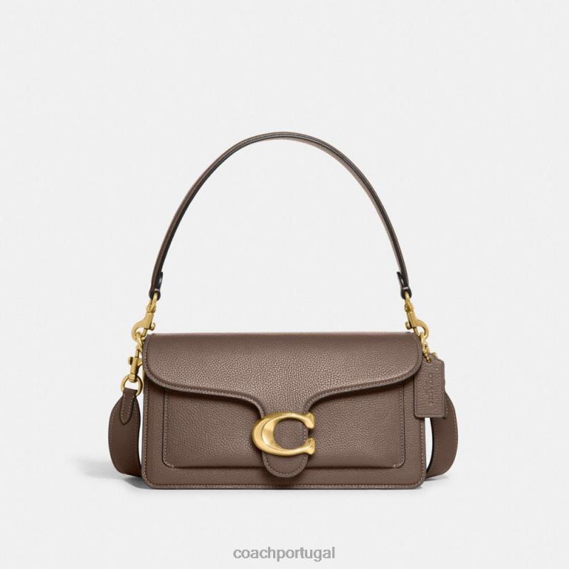 Coach mulheres bolsa de ombro malhada 26 b4/pedra escura 6B20P152