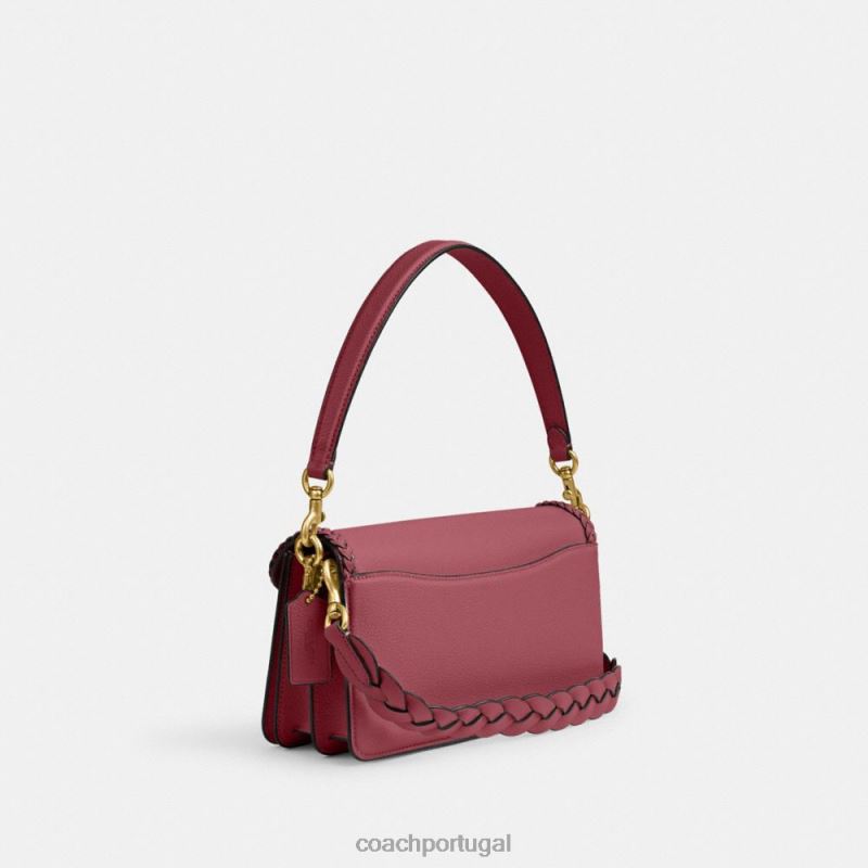 Coach mulheres bolsa de ombro malhada 26 b4/vermelho 6B20P151
