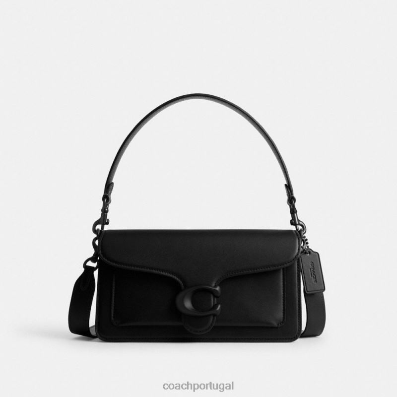Coach mulheres bolsa de ombro malhada 26 mw/preto 6B20P100