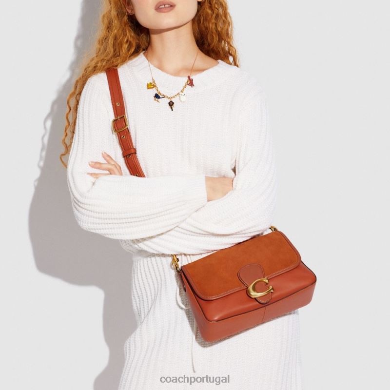 Coach mulheres bolsa de ombro malhada macia b4/canyon multi 6B20P119