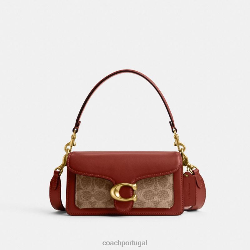 Coach mulheres bolsa de ombro tabby 20 em lona exclusiva b4/ferrugem bronzeada 6B20P137