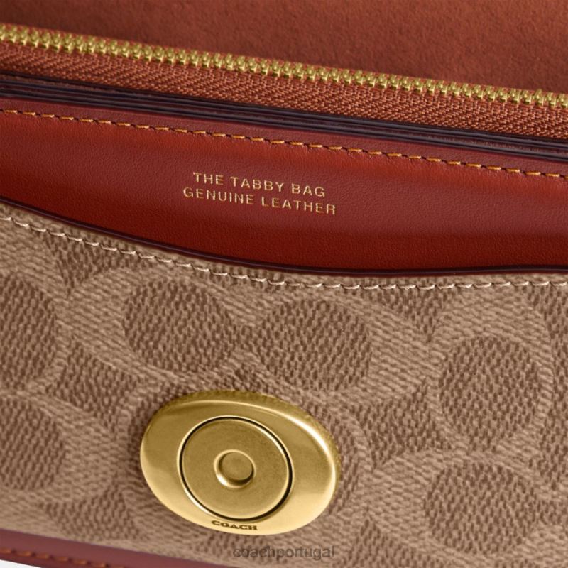 Coach mulheres bolsa de ombro tabby 20 em lona exclusiva b4/ferrugem bronzeada 6B20P137