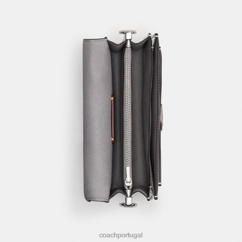 Coach mulheres bolsa de ombro tabby 20 em prata metálica lh/prata 6B20P142