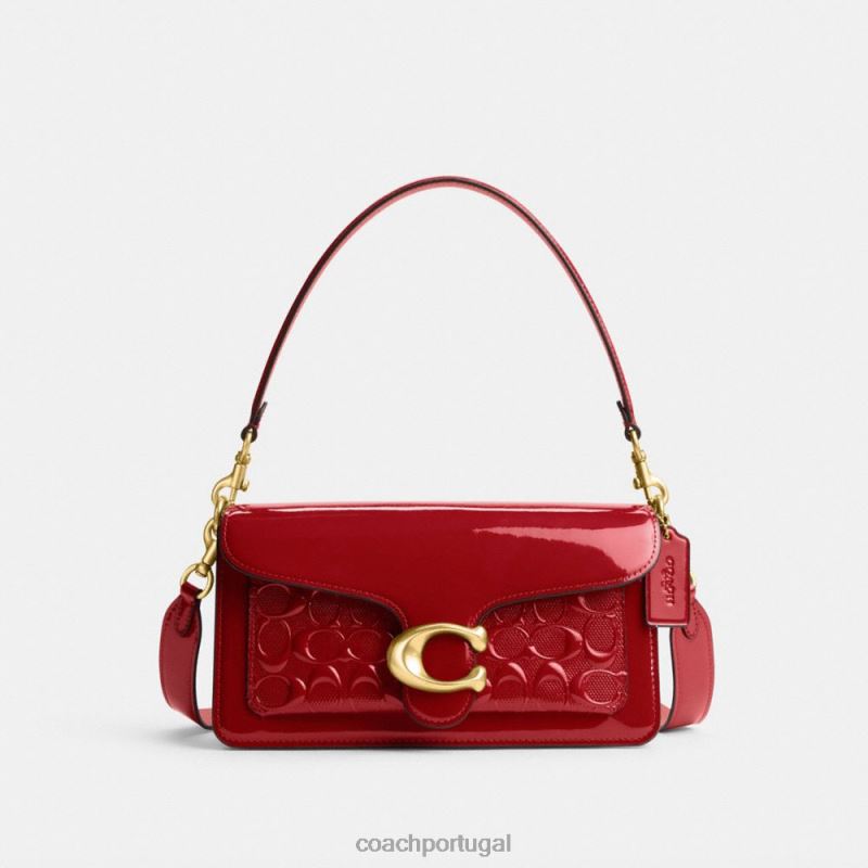 Coach mulheres bolsa de ombro tabby 26 em couro exclusivo b4/vermelho 6B20P144