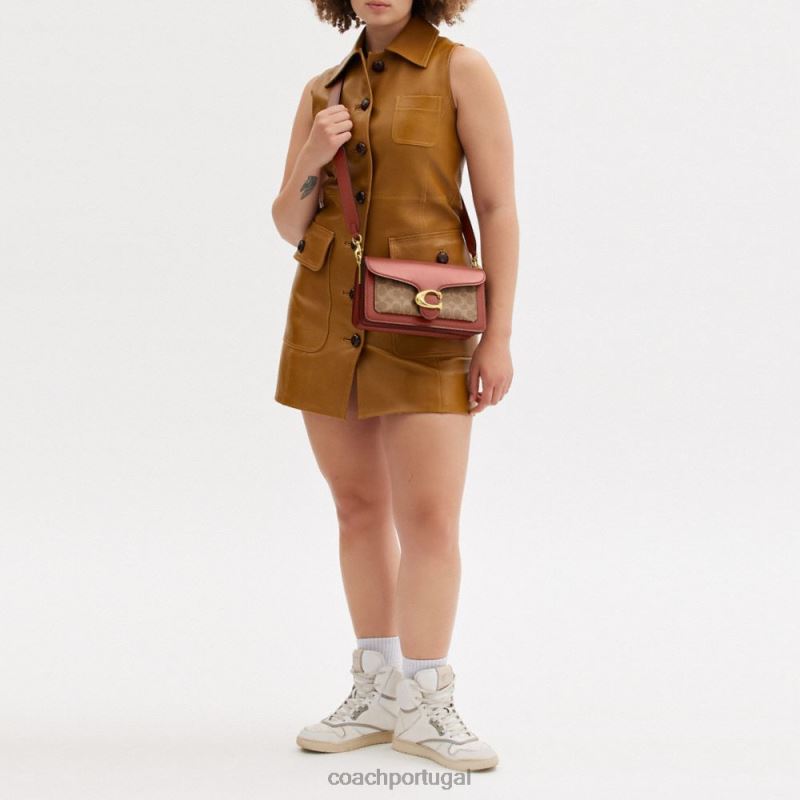 Coach mulheres bolsa de ombro tabby 26 em lona exclusiva b4/ferrugem bronzeada 6B20P165