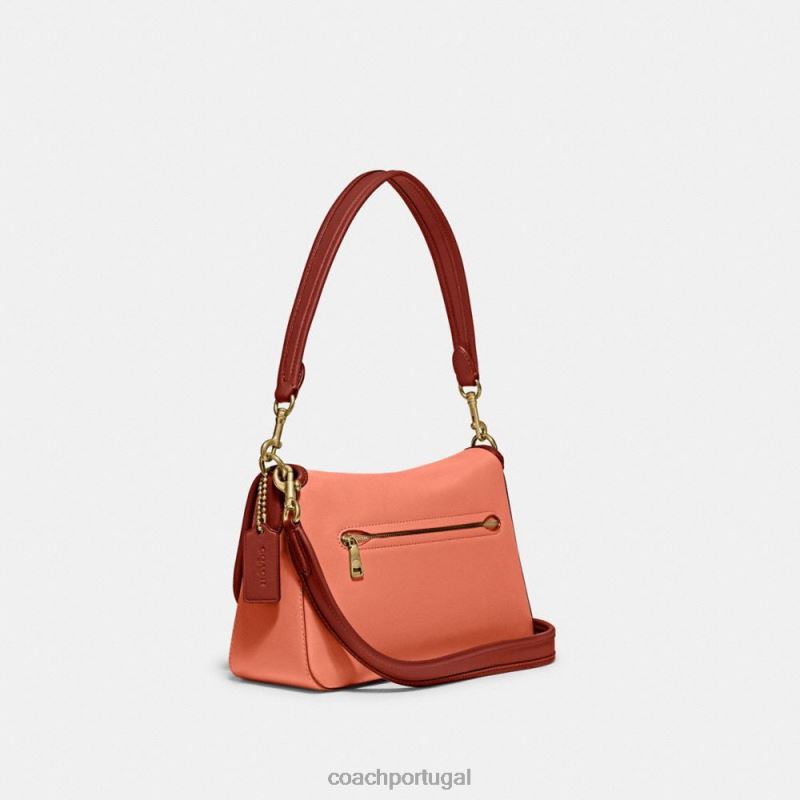 Coach mulheres bolsa de ombro tabby macia em colorblock b4/coral claro multi 6B20P126