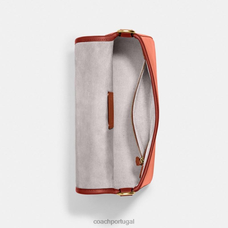 Coach mulheres bolsa de ombro tabby macia em colorblock b4/coral claro multi 6B20P126