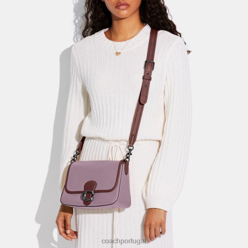 Coach mulheres bolsa de ombro tabby macia em colorblock v5/gelo roxo multi 6B20P132