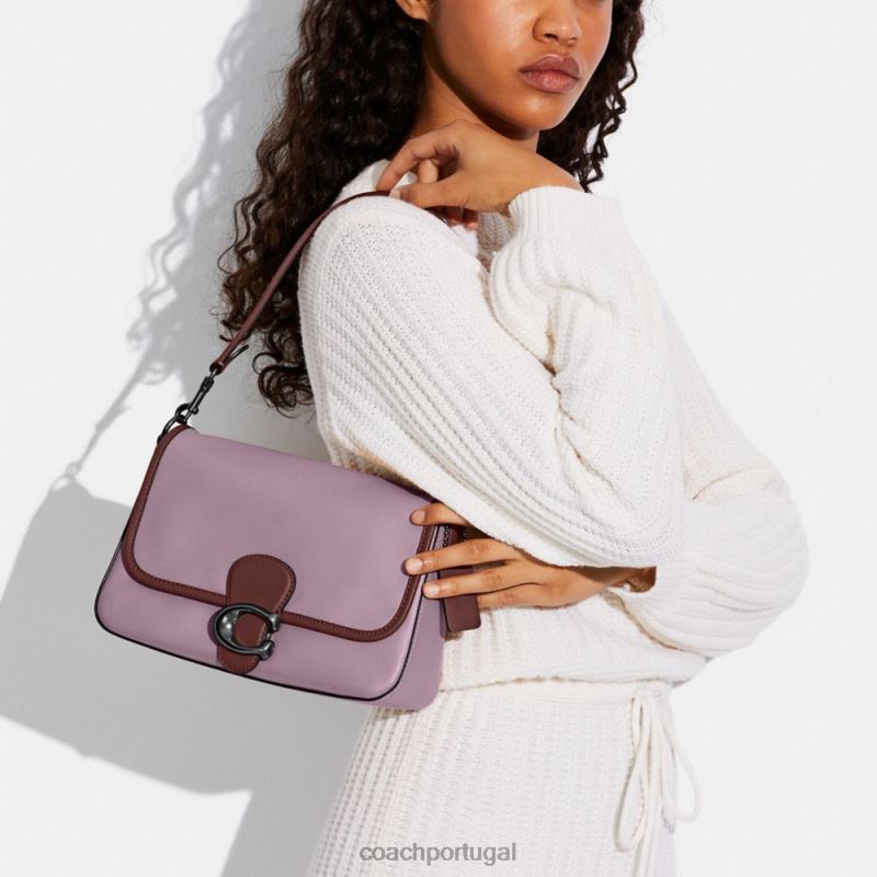 Coach mulheres bolsa de ombro tabby macia em colorblock v5/gelo roxo multi 6B20P132