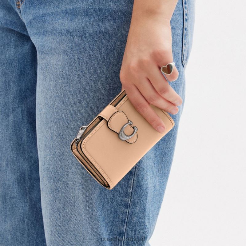 Coach mulheres carteira média tabby lh/buff 6B20P109