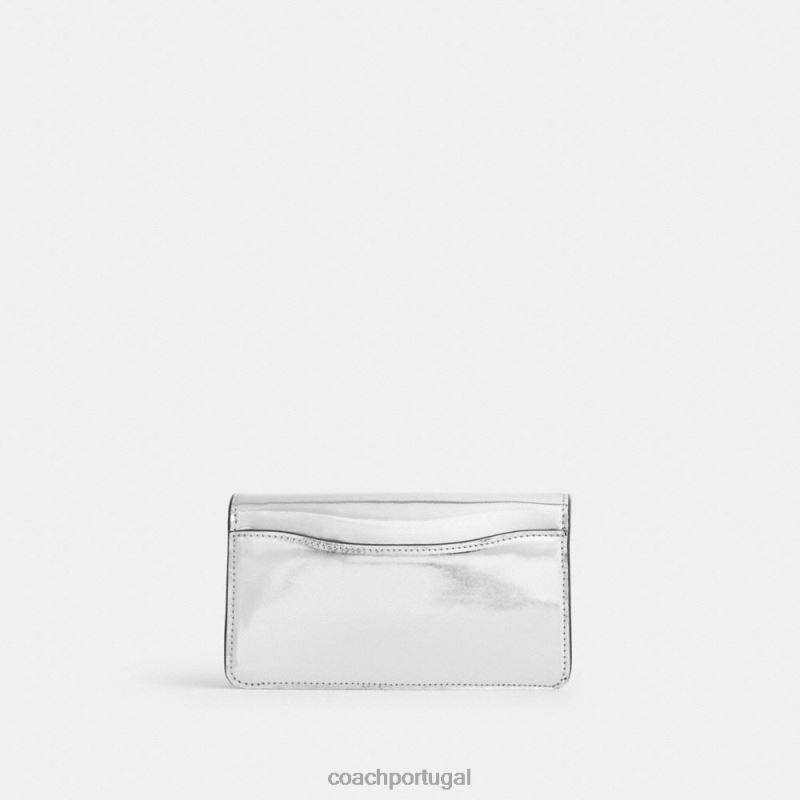 Coach mulheres crossbody tabby em prata metálica lh/prata 6B20P148