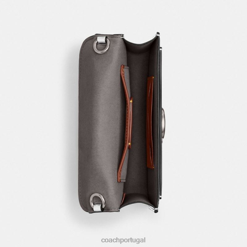 Coach mulheres crossbody tabby em prata metálica lh/prata 6B20P148