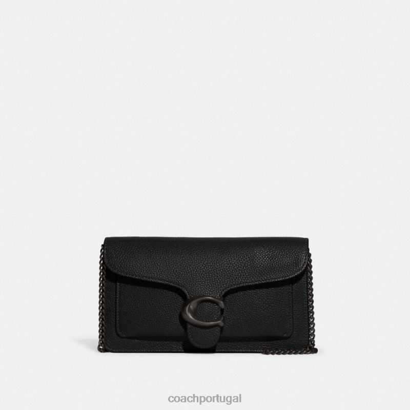Coach mulheres embreagem de corrente tabby v5/preto 6B20P167