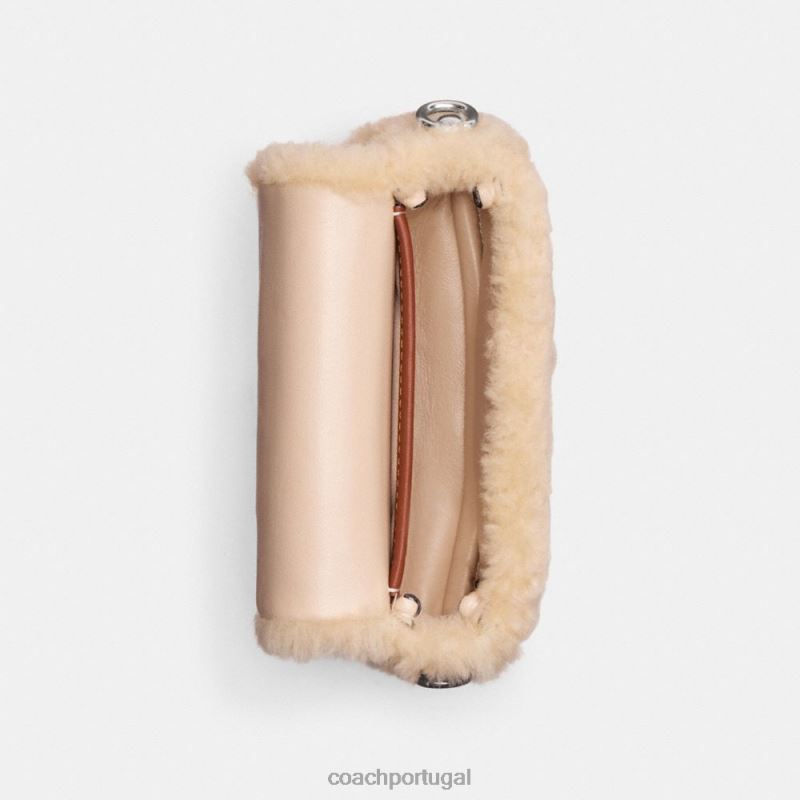 Coach mulheres malhado 12 em tosquia lh/creme 6B20P97