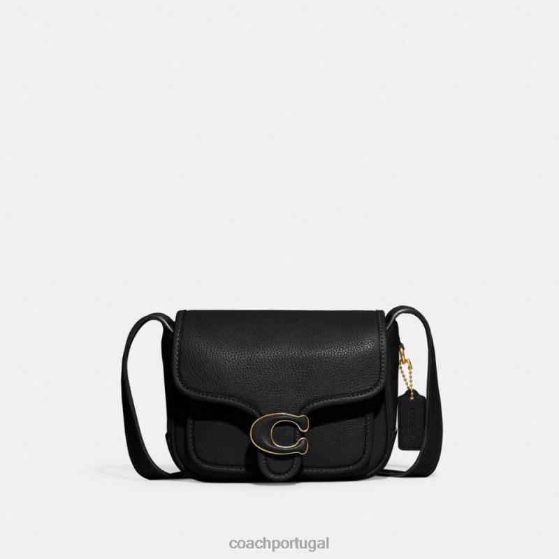 Coach mulheres mensageiro malhado 19 b4/preto 6B20P127