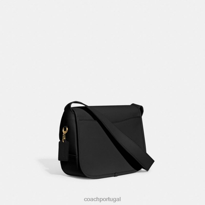 Coach mulheres mensageiro malhado b4/preto 6B20P123