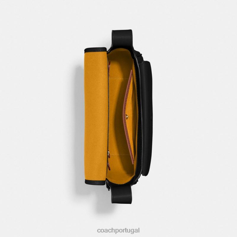 Coach mulheres mensageiro malhado b4/preto 6B20P123