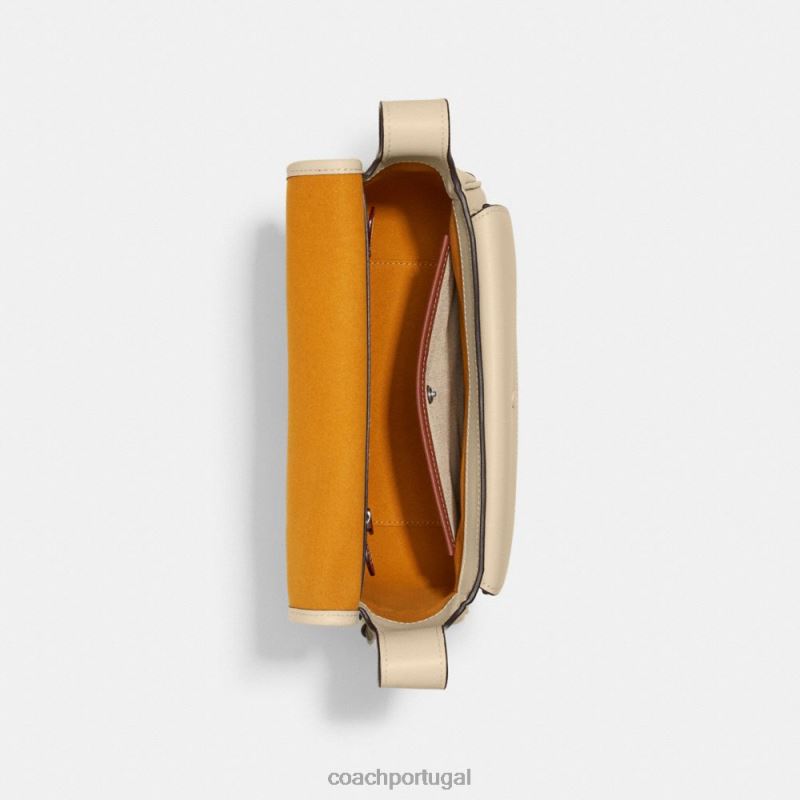 Coach mulheres mensageiro malhado lh/marfim 6B20P158