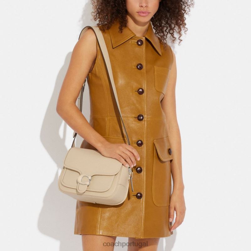 Coach mulheres mensageiro malhado lh/marfim 6B20P158