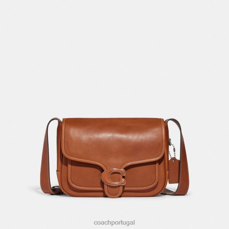 Coach mulheres mensageiro malhado lh/âmbar polido 6B20P133