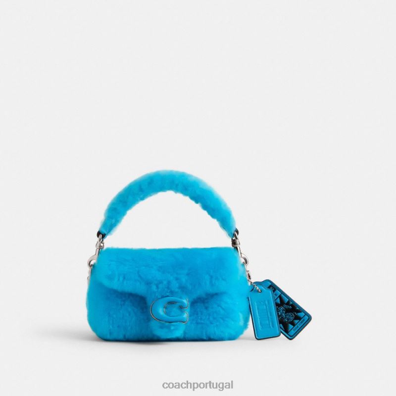 Coach mulheres o lil nas x drop tabby 12 em shearling lh/montero azul 6B20P99