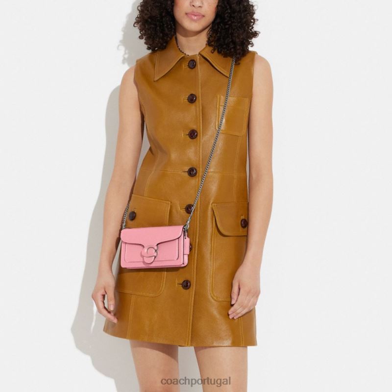 Coach mulheres pulseira crossbody tabby lh/flor rosa 6B20P163