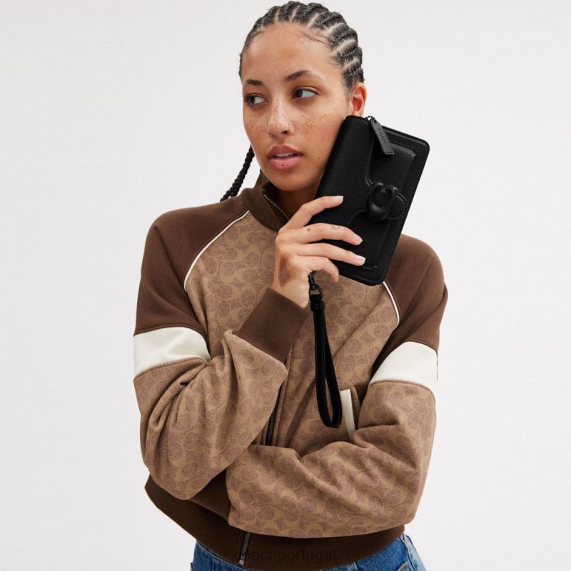 Coach mulheres pulseira crossbody tabby v5/preto 6B20P147