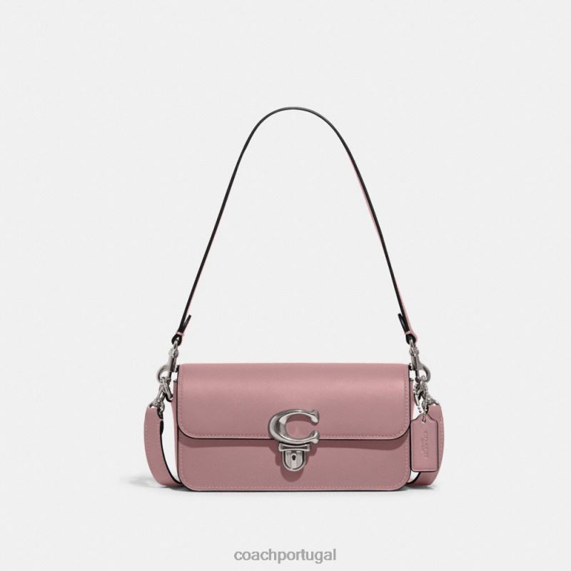 Coach mulheres bolsa baguete de estúdio lh/roxo desbotado 6B20P196