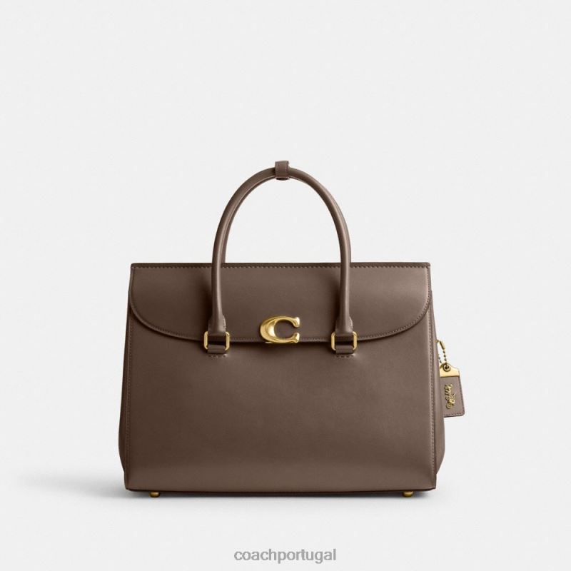 Coach mulheres broome carryall 36 b4/pedra escura 6B20P178