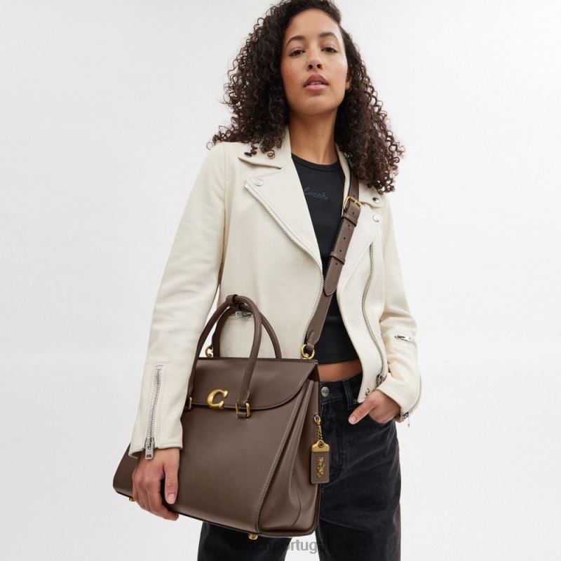 Coach mulheres broome carryall 36 b4/pedra escura 6B20P178