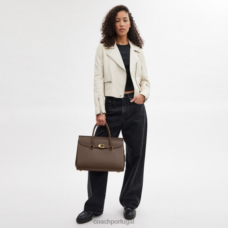 Coach mulheres broome carryall 36 b4/pedra escura 6B20P178